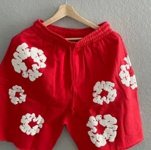 NEW Denim Tears The Cotton Wreath Short Red size M Authentic